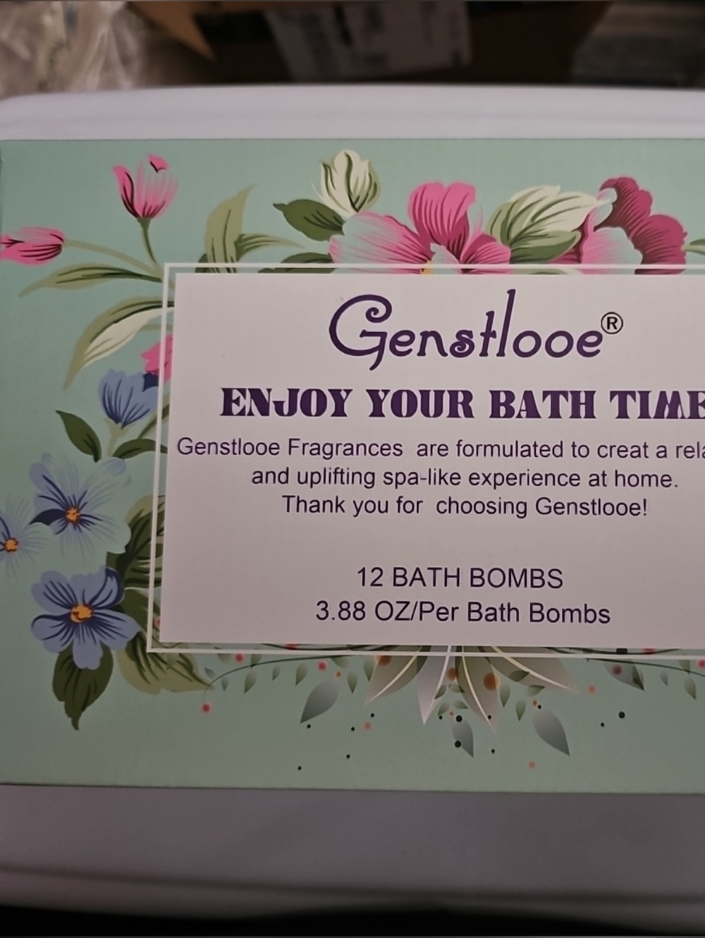 Floral Bath Bombs Gift Box —12 Heart Shaped Bath Bombs